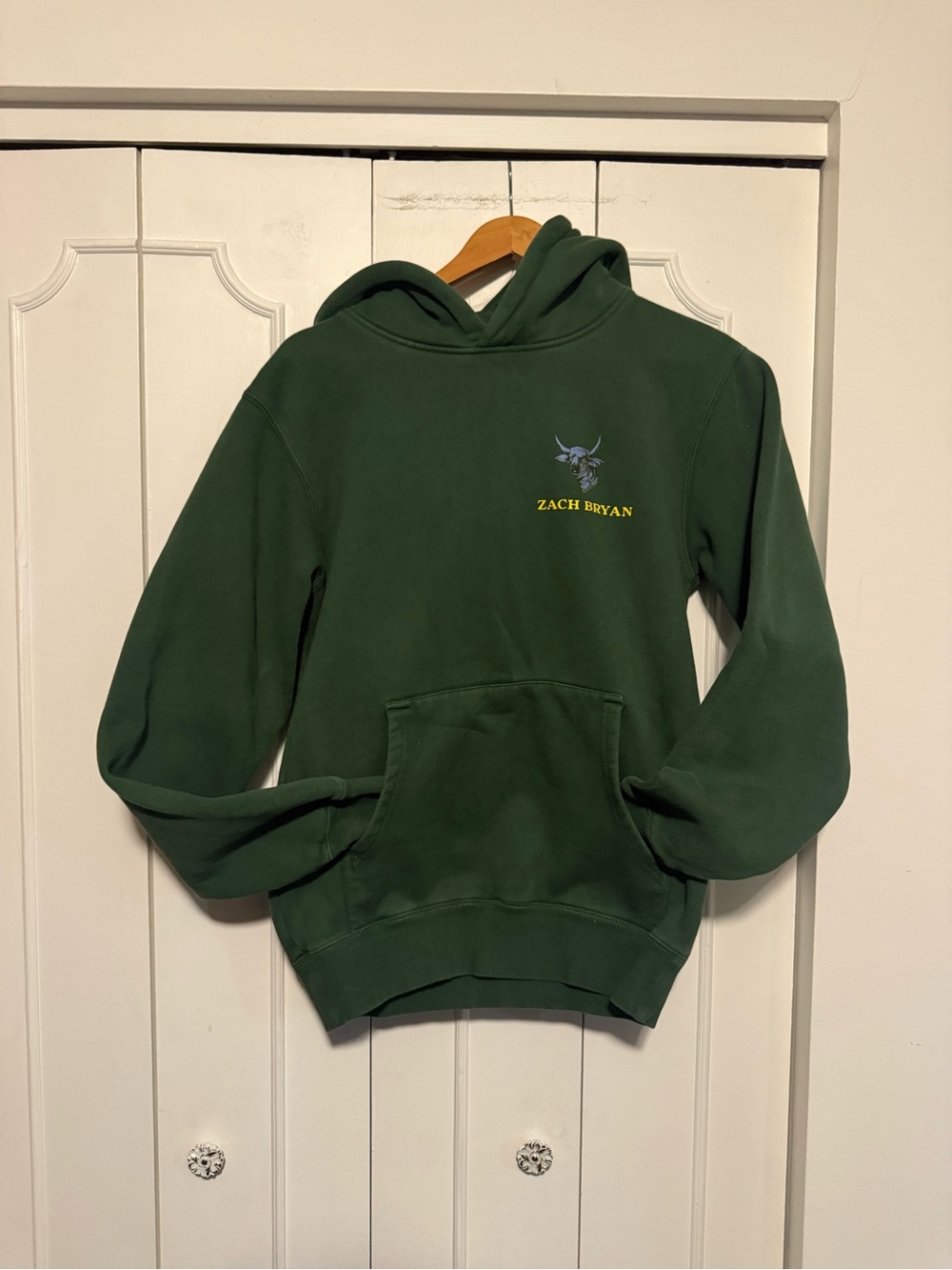 Zach Bryan tour  Green Logo band Hoodie
